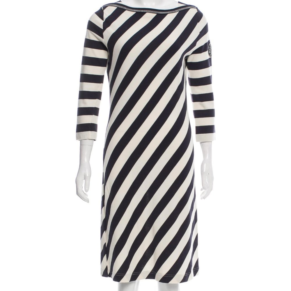 TORY BURCH Long Sleeve Knit Knee-Length Dress